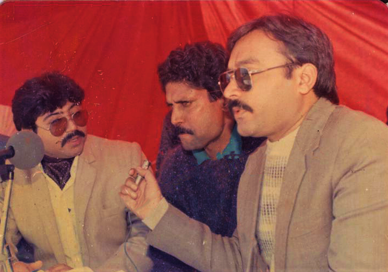 Anil Gulati with Kapil Dev